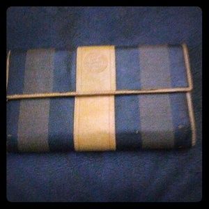 Vintage Fendi penguin striped wallet